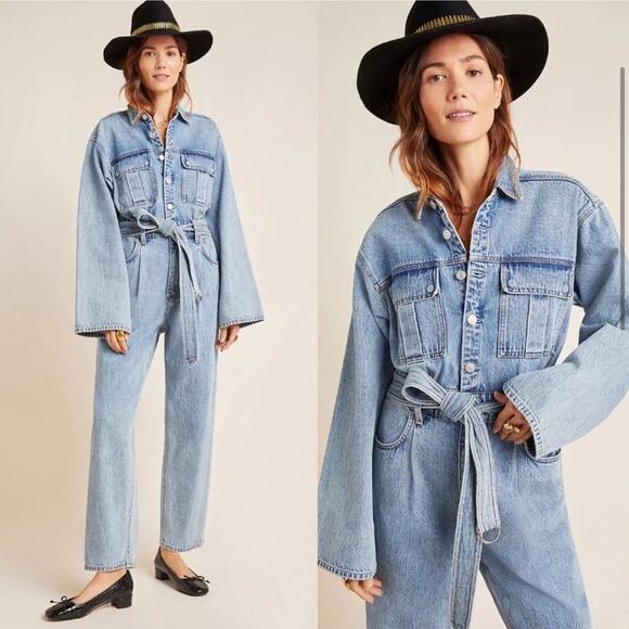 Agolde Tatum Denim Jumpsuit - Picture 1 of 11